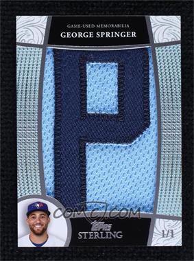 2023 Topps Sterling - Jersey Letter Patches #JLP-GSP - George Springer /1