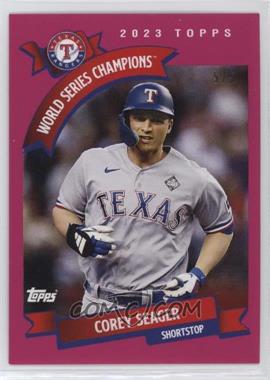 2023 Topps Throwback Thursday #TBT - Online Exclusive [Base] - Pink #137 - 2002 Topps Baseball Design - Corey Seager /5