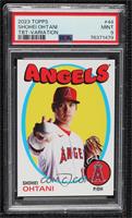 SP - 1971-72 Topps Hockey Design - Shohei Ohtani (Holding Ball Out) [PSA 9…