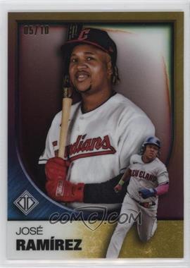 2023 Topps Transcendent Collection - Transcendent Icons Chrome - Gold Refractor #41 - José Ramírez /10