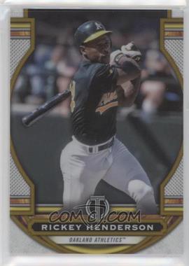 2023 Topps Tribute - [Base] - Gold #43 - Rickey Henderson /75 [EX to NM]