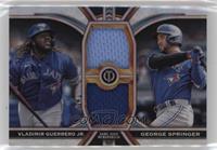 Vladimir Guerrero Jr., George Springer [EX to NM] #/199