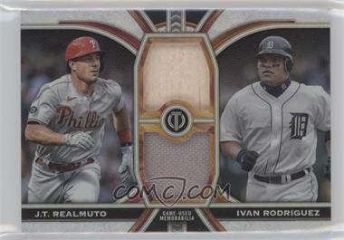 2023 Topps Tribute - Dual Relics 2 Player #DR-RR - Ivan Rodriguez, J.T. Realmuto /199