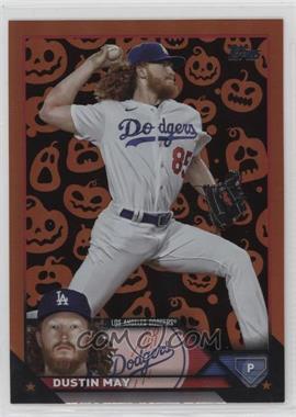 2023 Topps Update Series - [Base] - Jack-O'-Lantern Foil #US326 - Dustin May