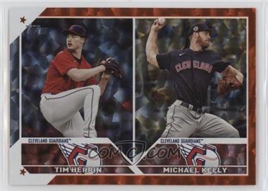 2023 Topps Update Series - [Base] - Orange Foil #US45 - Rookie Combo - Tim Herrin, Michael Kelly /299