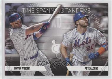 2023 Topps Update Series - Time Spanning Tandems #TS-16 - Pete Alonso, David Wright