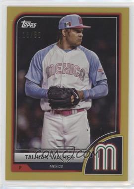 2023 Topps World Baseball Classic - [Base] - Gold Rainbow Foil #40 - Taijuan Walker /50