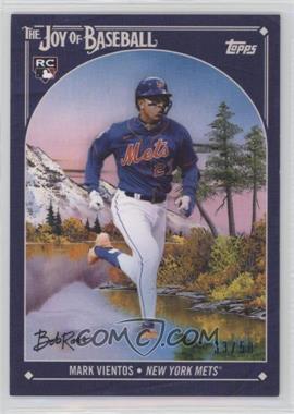 2023 Topps X Bob Ross The Joy of Baseball - [Base] - Prussian Blue Canvas #83 - Mark Vientos /50