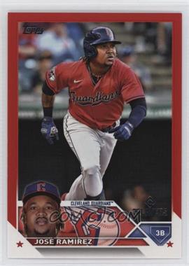 2023 Topps X MLB Players Exclusive - [Base] - Red #6 - José Ramírez /10