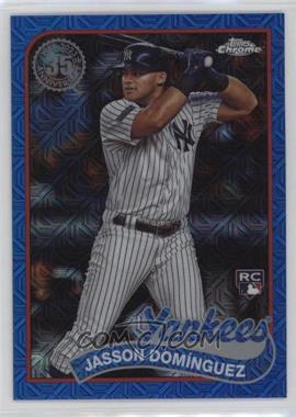 2024 Topps Series 1 - 1989 Topps Chrome Silver Pack - Blue Refractor #T89C-33 - Jasson Domínguez /150