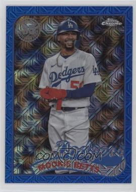 2024 Topps Series 1 - 1989 Topps Chrome Silver Pack - Blue Refractor #T89C-96 - Mookie Betts /150