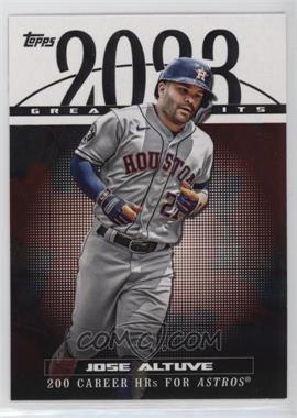 2024 Topps Series 1 - 2023 Greatest Hits #23GH-10 - Jose Altuve