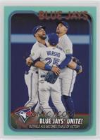 Checklist - Blue Jays United! (Outfield Hug Becomes a Staple of Victory)