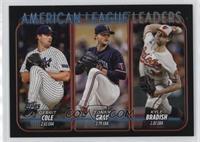 League Leaders - Gerrit Cole, Sonny Gray, Kyle Bradish #/73