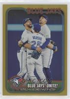 Checklist - Blue Jays United! (Outfield Hug Becomes a Staple of Victory)