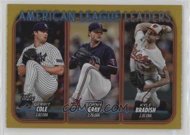 2024 Topps Series 1 - [Base] - Gold Foil #324 - League Leaders - Gerrit Cole, Sonny Gray, Kyle Bradish