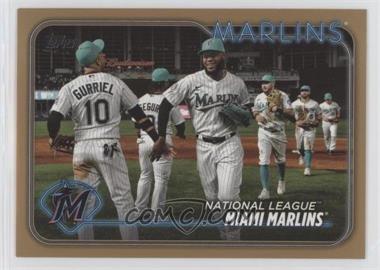 2024 Topps Series 1 - [Base] - Gold #252 - Miami Marlins /2024