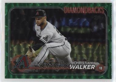 2024 Topps Series 1 - [Base] - Green Crackle Foil #63 - Christian Walker /499