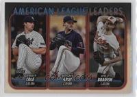 League Leaders - Gerrit Cole, Sonny Gray, Kyle Bradish