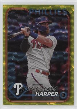 2024 Topps Series 1 - [Base] - Yellow Crackle Foil #200 - Bryce Harper /50
