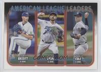 League Leaders - Chris Bassitt, Zach Eflin, Gerrit Cole