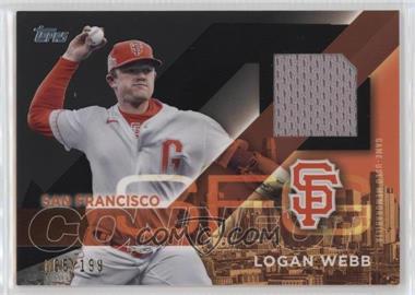 2024 Topps Series 1 - City Connect Swatch Collection - Black #CC-LW - Logan Webb /199