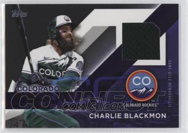 2024 Topps Series 1 - City Connect Swatch Collection #CC-CBL - Charlie Blackmon