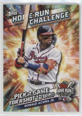 2024 Topps Series 1 - Home Run Challenge Code Card #HRC-4 - Ronald Acuña Jr.