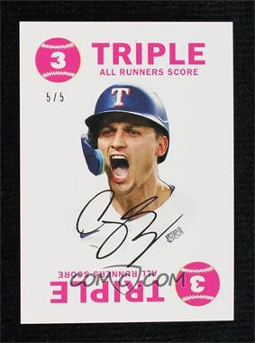 2024 Topps Throwback Thursday #TBT - Online Exclusive [Base] - Silver #7 - 1968 Topps Game Design - Corey Seager /5
