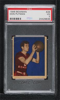 1948 Bowman - [Base] #28 - Don Putman [PSA 3 VG]