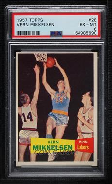 1957-58 Topps - [Base] #28 - Vern Mikkelsen [PSA 6 EX‑MT]