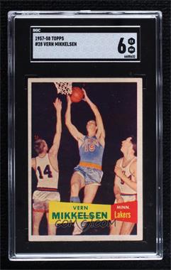 1957-58 Topps - [Base] #28 - Vern Mikkelsen [SGC 6 EX/NM]