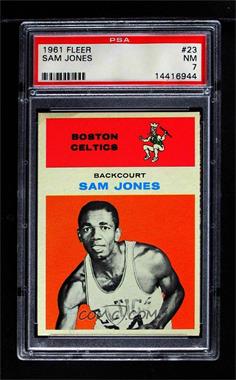 1961-62 Fleer - [Base] #23 - Sam Jones [PSA 7 NM]