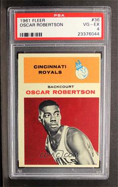 1961-62 Fleer - [Base] #36 - Oscar Robertson [PSA 4 VG‑EX]