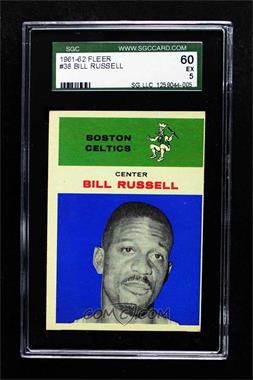 1961-62 Fleer - [Base] #38 - Bill Russell [SGC 60 EX 5]