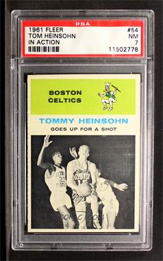 1961-62 Fleer - [Base] #54 - Tom Heinsohn [PSA 7 NM]