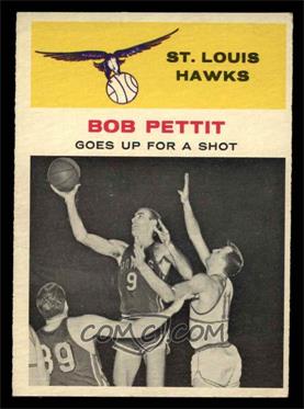 1961-62 Fleer - [Base] #59 - Bob Pettit [EX MT]