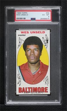 1969-70 Topps - [Base] #56 - Wes Unseld [PSA 6 EX‑MT]