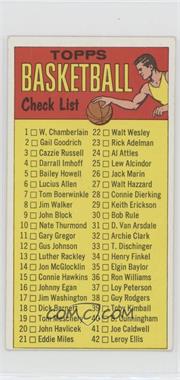 1969-70 Topps - [Base] #99 - Checklist