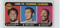 League Leaders - Lew Alcindor, Jerry West, Elvin Hayes [Poor to Fair]
