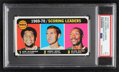 1970-71 Topps - [Base] #1 - League Leaders - Lew Alcindor, Jerry West, Elvin Hayes [PSA 5 EX]