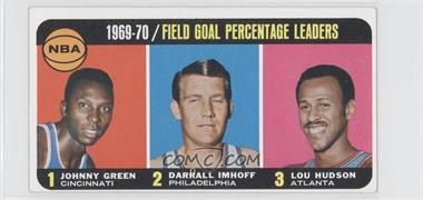 1970-71 Topps - [Base] #3 - League Leaders - Johnny Green, Darrall Imhoff, Lou Hudson [Good to VG‑EX]