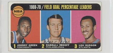 1970-71 Topps - [Base] #3 - League Leaders - Johnny Green, Darrall Imhoff, Lou Hudson [Good to VG‑EX]