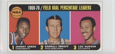 1970-71 Topps - [Base] #3 - League Leaders - Johnny Green, Darrall Imhoff, Lou Hudson [Good to VG‑EX]