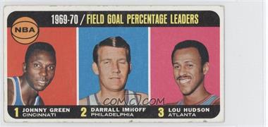 1970-71 Topps - [Base] #3 - League Leaders - Johnny Green, Darrall Imhoff, Lou Hudson [Good to VG‑EX]