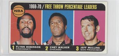 1970-71 Topps - [Base] #4 - League Leaders - Flynn Robinson, Chet Walker, Jeff Mullins [Poor to Fair]