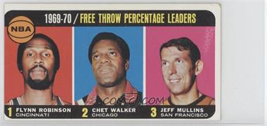 1970-71 Topps - [Base] #4 - League Leaders - Flynn Robinson, Chet Walker, Jeff Mullins [Good to VG‑EX]
