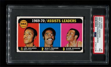 1970-71 Topps - [Base] #6 - League Leaders - Walt Frazier, Lenny Wilkens, Clem Haskins [PSA 7 NM]