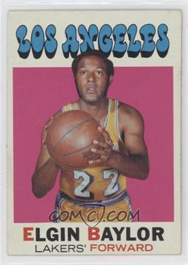 1971-72 Topps - [Base] #10 - Elgin Baylor