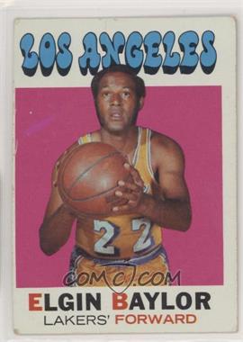 1971-72 Topps - [Base] #10 - Elgin Baylor [Good to VG‑EX]